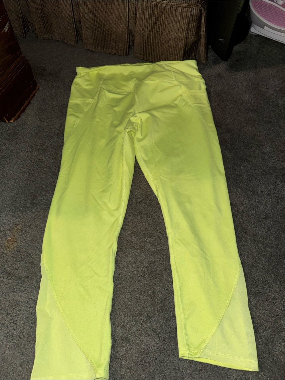 SO Neon Yellow High-Waist Leggings